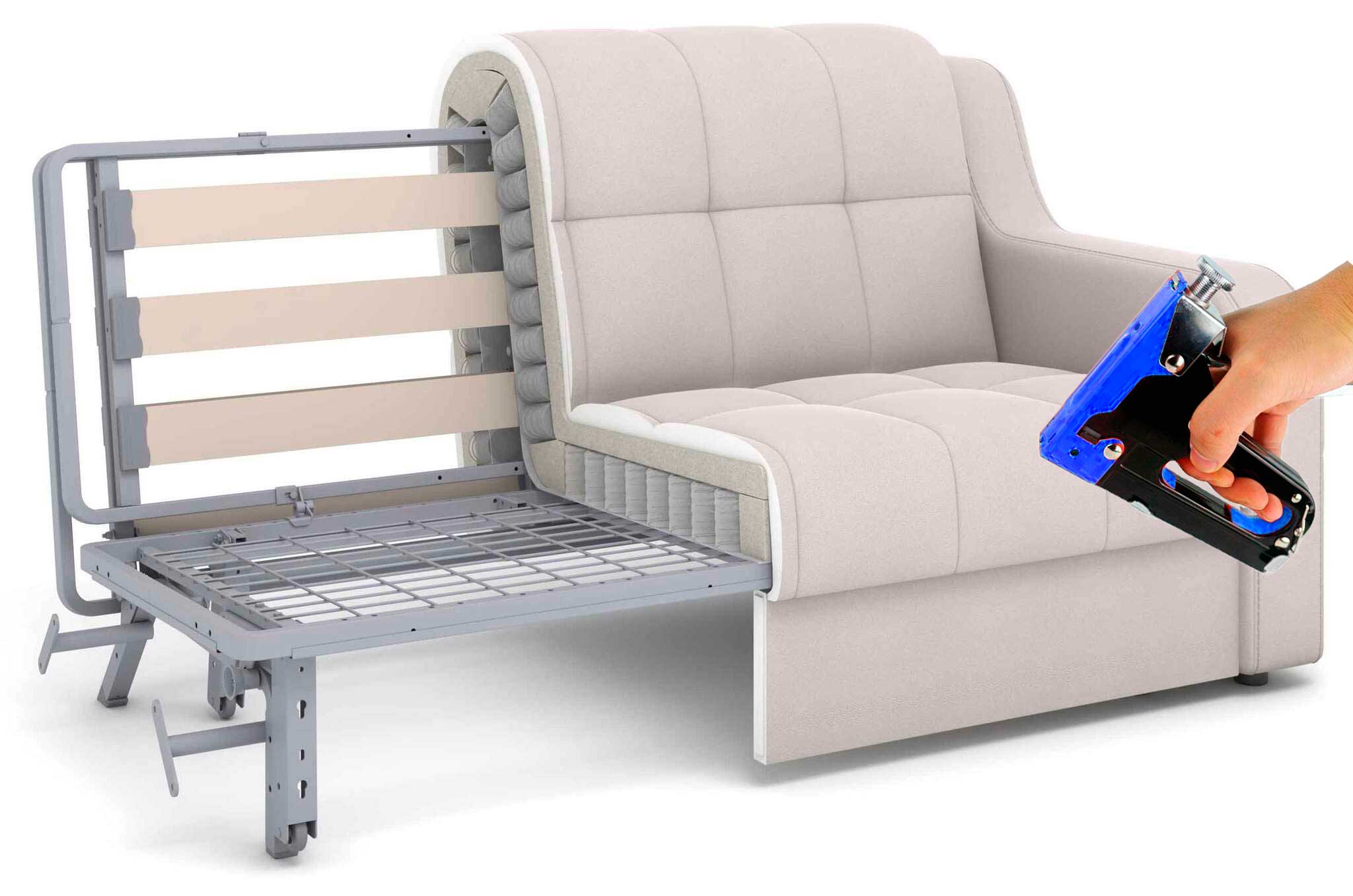 перетяжка дивана фото